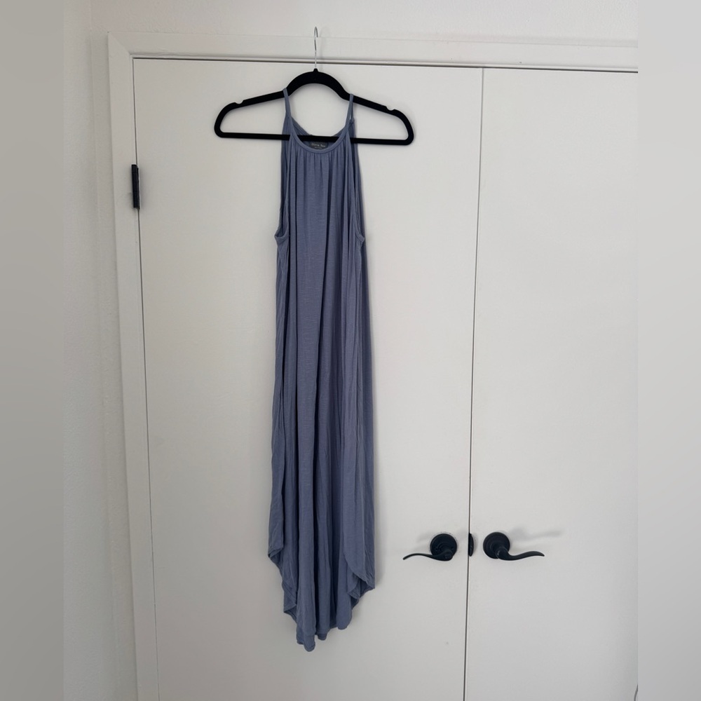 Olivia Rae New York Blue Flowy Midi Dress Size Small